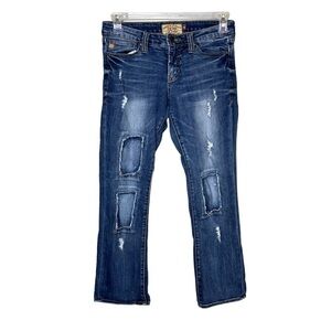 Dear John Distressed Patchwork Jeans